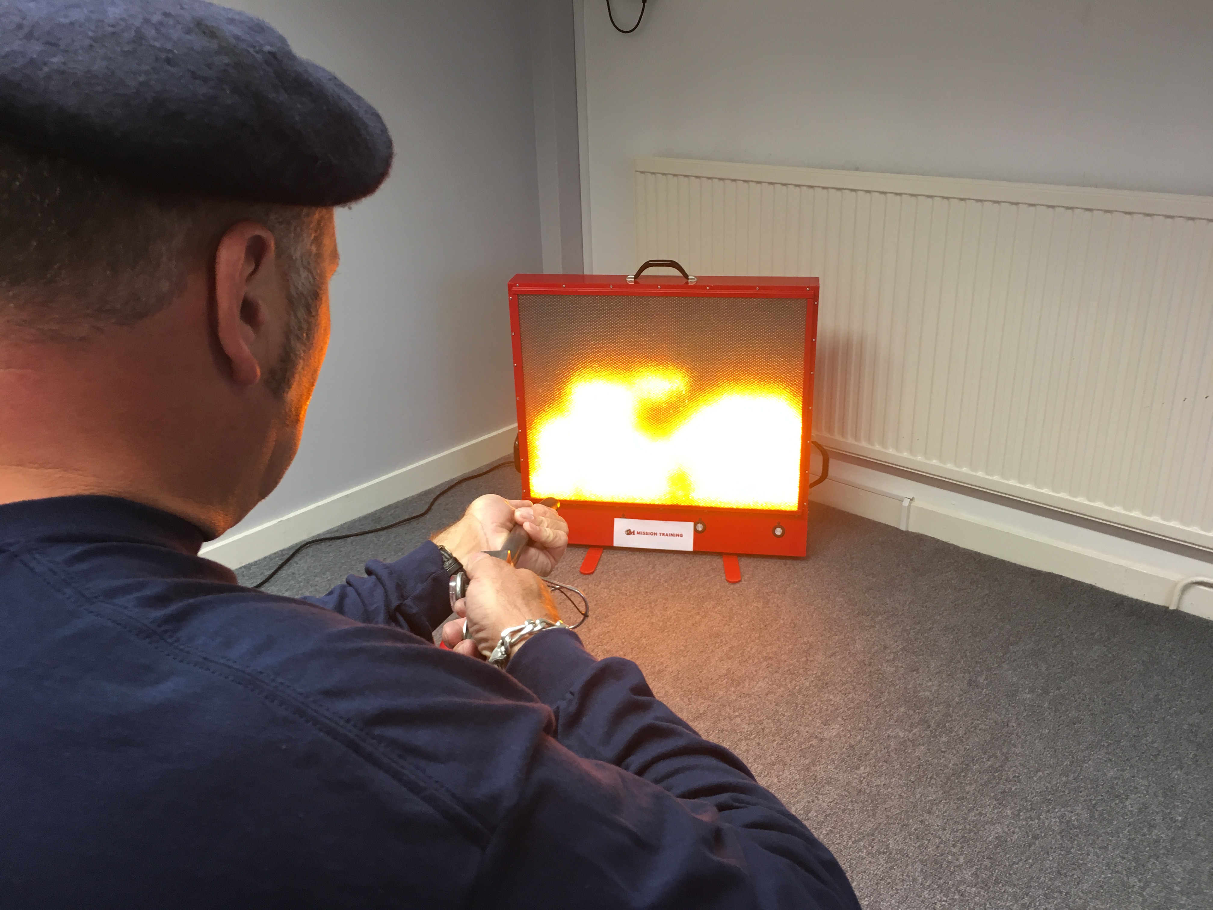 September 2016 - Maximus completes fire training on our Fire Extinguisher Simulator training